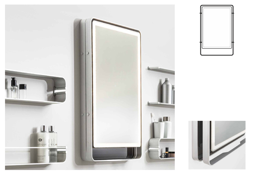 Miior可伸缩LED浴室镜使用展示